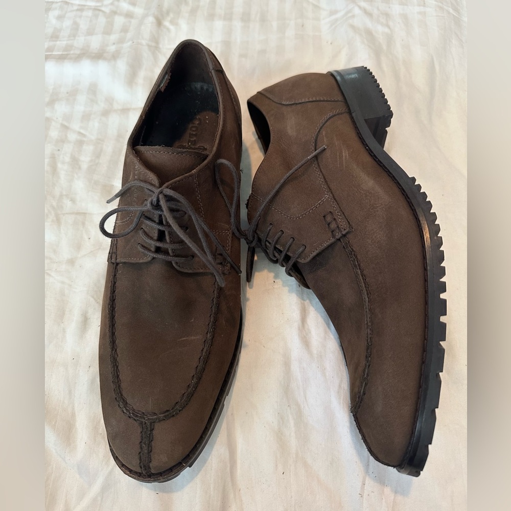 Brand New Cole Haan Mens Size 9 M NikeAir Brown Suede Leather Dress Shoe C11050 - Picture 2 of 4